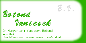 botond vanicsek business card